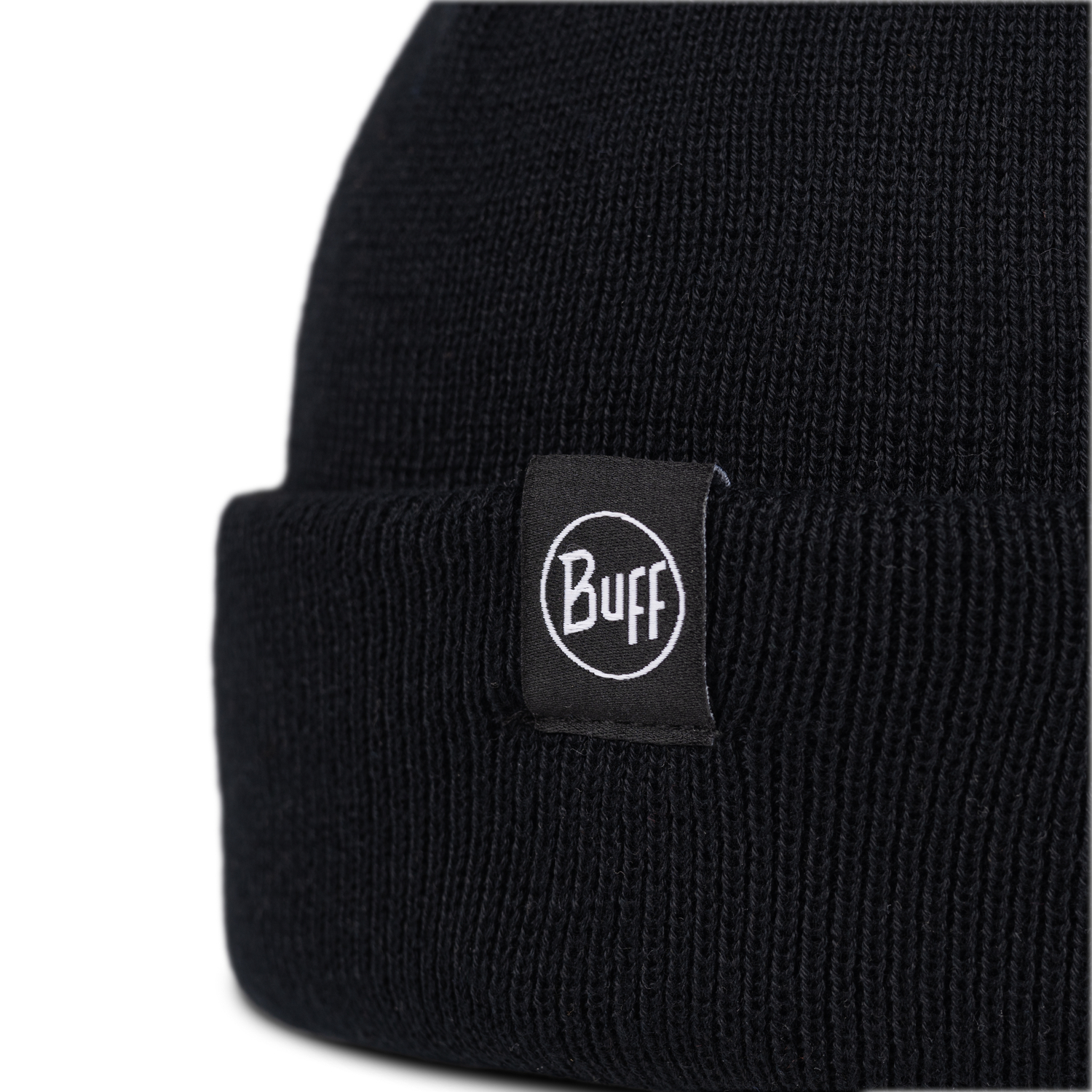 KNITTED BEANIE LILON FISHERMAN BLACK