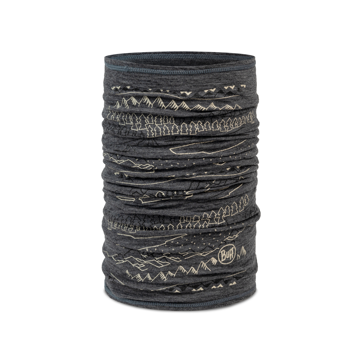 MERINO LIGHTWEIGHT PRINTS EIRIK GREY