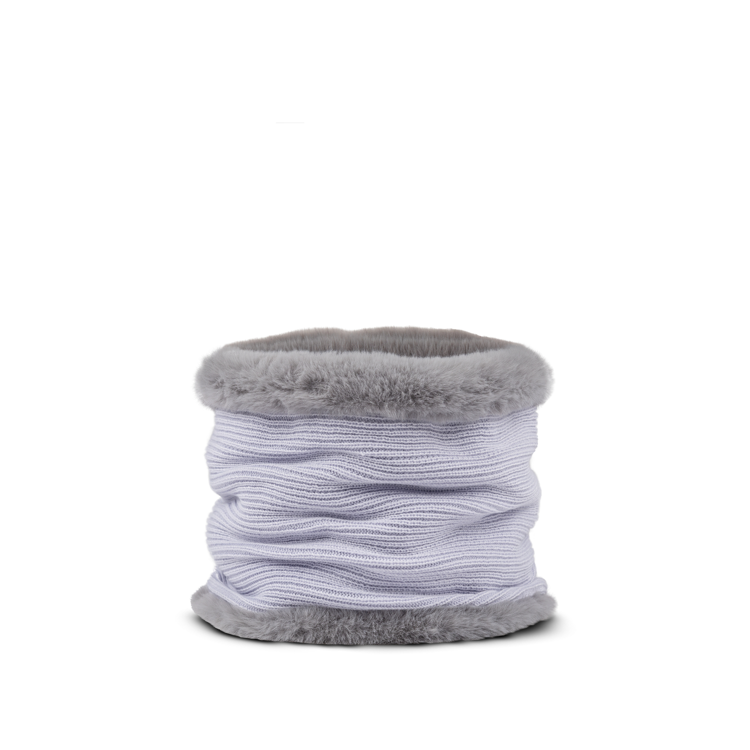 KNITTED NECKWARMER KESHA CRYSTAL GREY