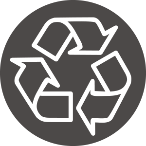 MADE WITH 95% RECYCLED CONTENT